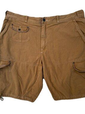 VTG Y2K Polo Ralph Lauren CA Bear Logo Tag Brown Cargo Canvas Size 35 HTF RARE